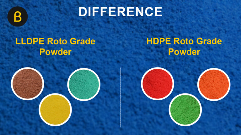 Difference between LLDPE Roto Grade Powder & HDPE Roto Grade Powder